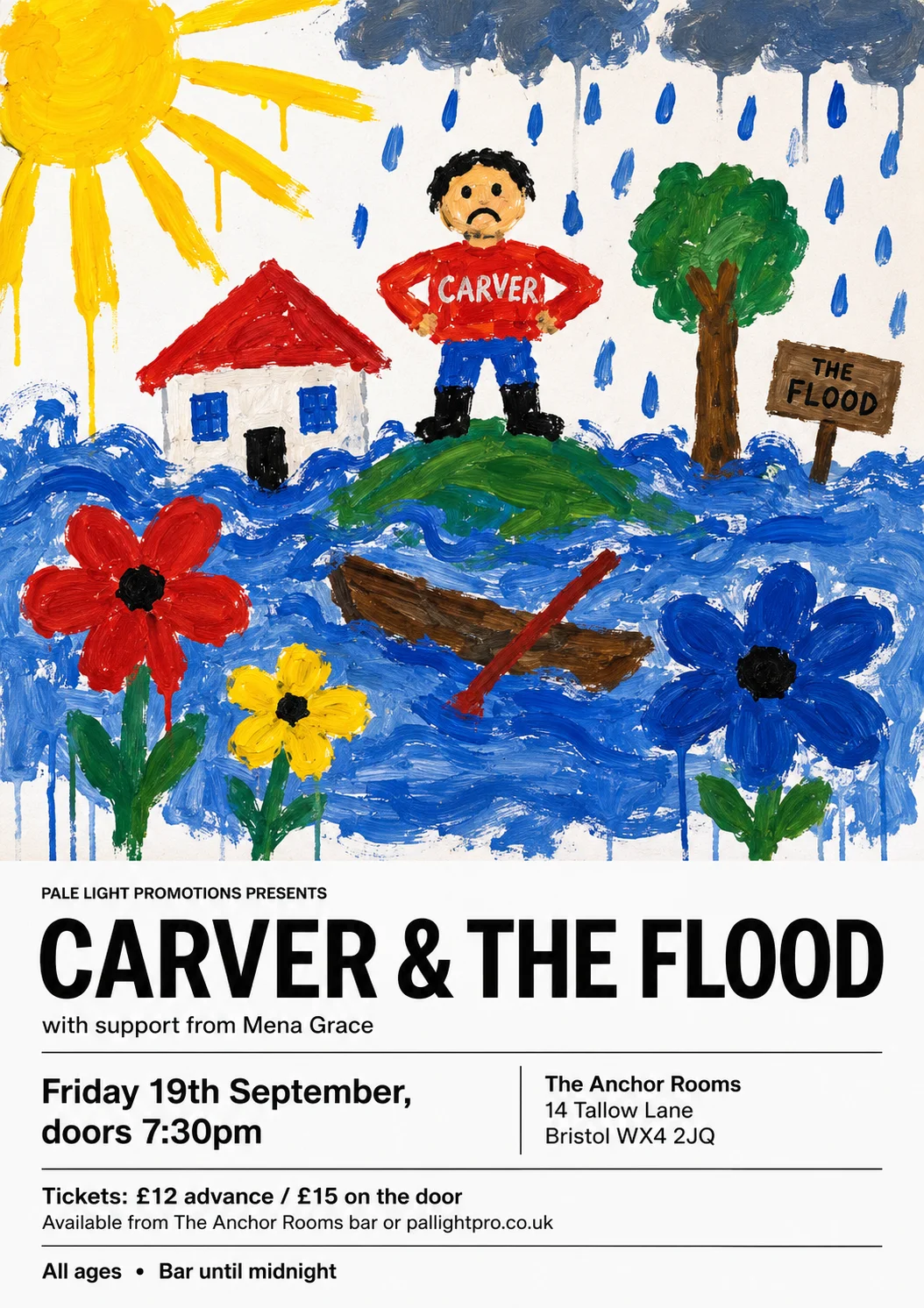 Child Poster Paint + Pro Typography — gig poster example