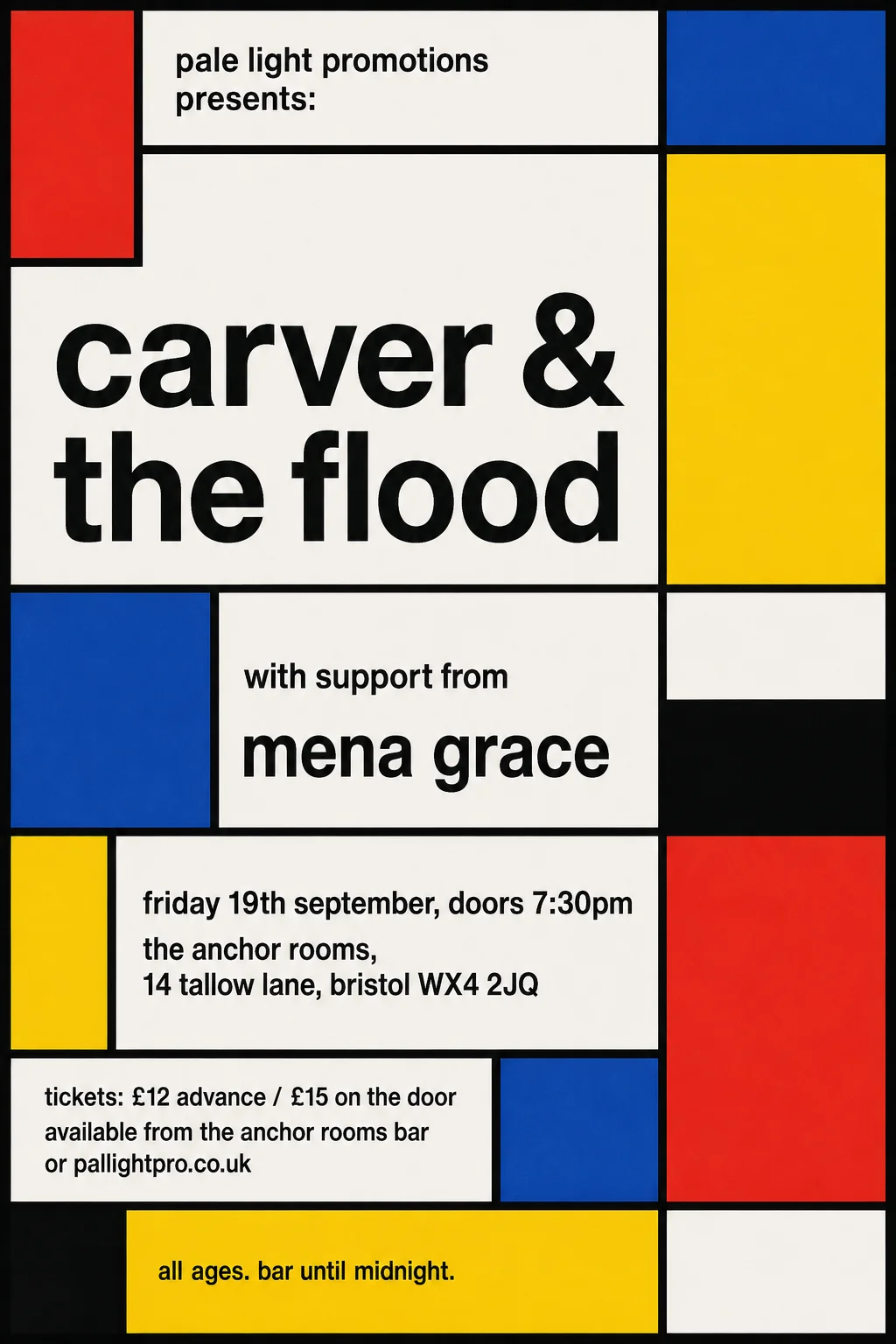 De Stijl — gig poster example