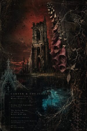 4AD Records gig poster example