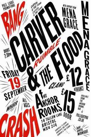 Italian Futurist Typography gig poster example