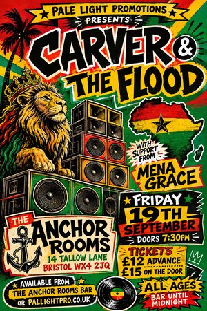 Reggae / Sound System Flyer gig poster example